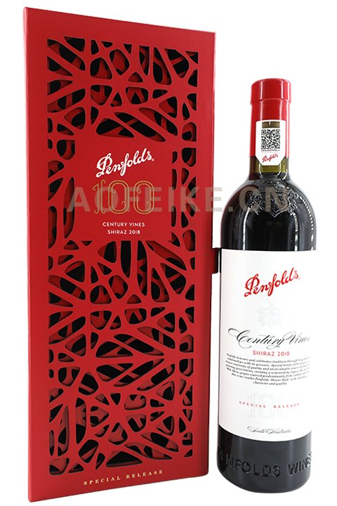 奔富（Penfolds）百年老藤设拉子红葡萄酒750ml 澳洲原瓶进口红酒宴请送礼礼盒 单支装 